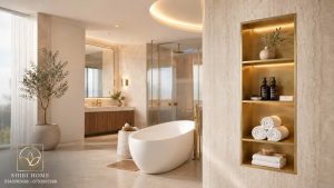 Hộc &Acirc;m Tường M&agrave;u V&agrave;ng Xước 